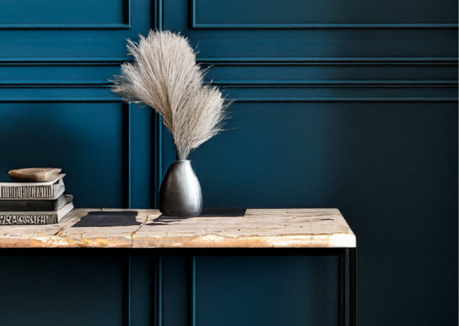 console table petrified wood