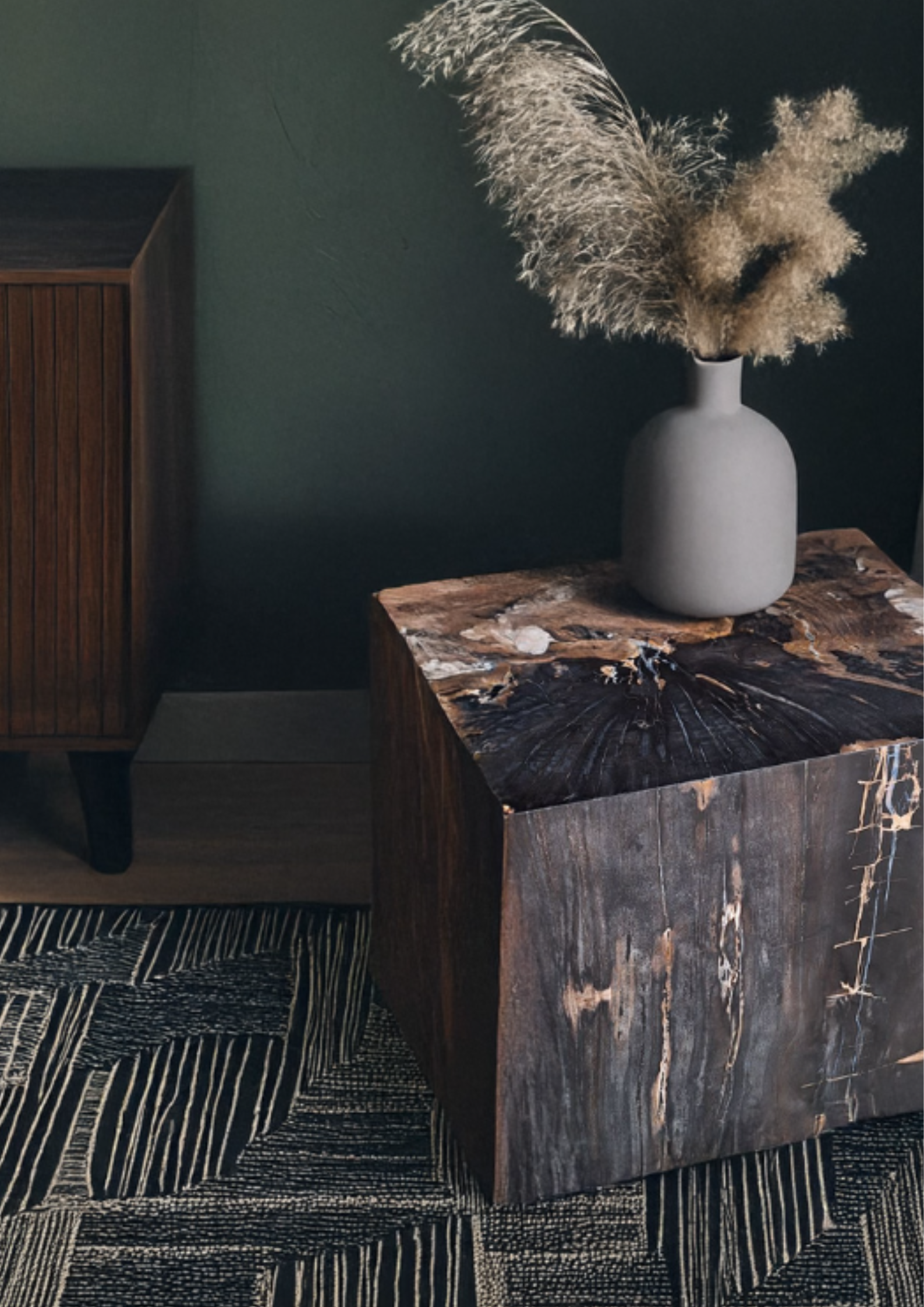 Side Table Petrified Wood